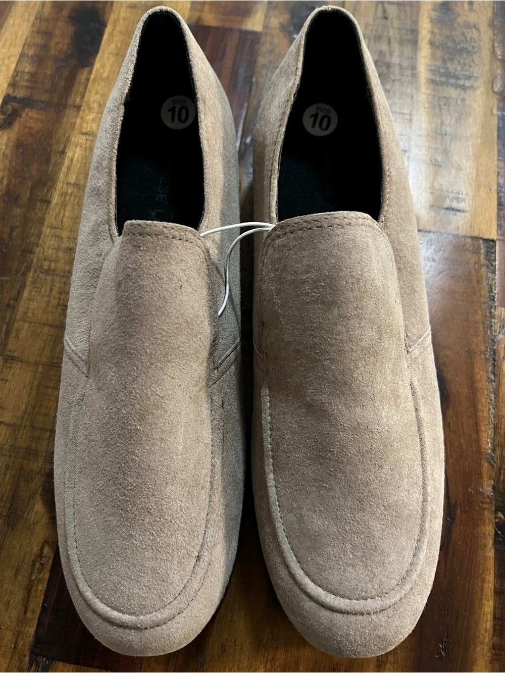 Chinese Laundry Women's Light Brown Suede Slip-On Loafers